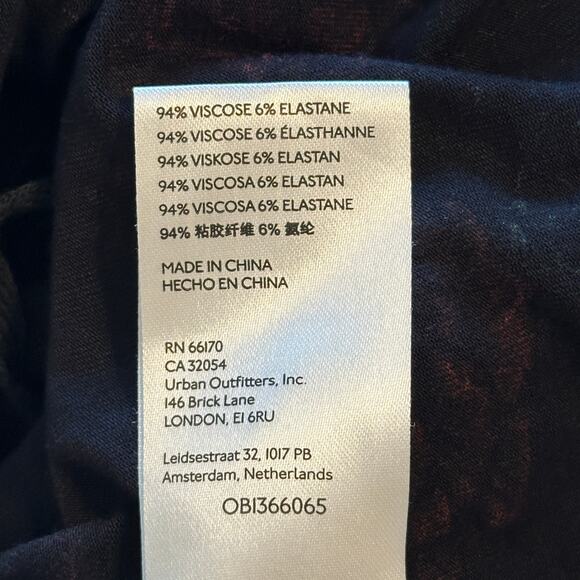 Free People Make it Easy Top Womens Large Black Floral Tie Front Cutout Blouse - Picture 7 of 9